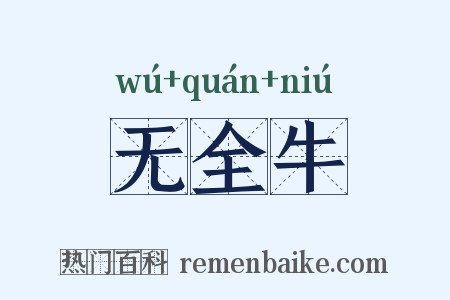 无全牛是什么意思的图片
